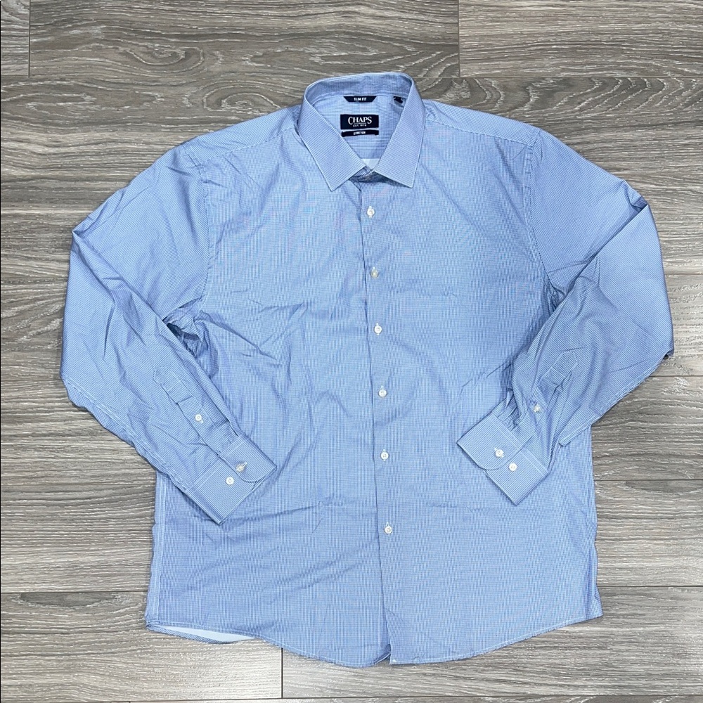 Chaps Men's Light Blue Dress Shirt